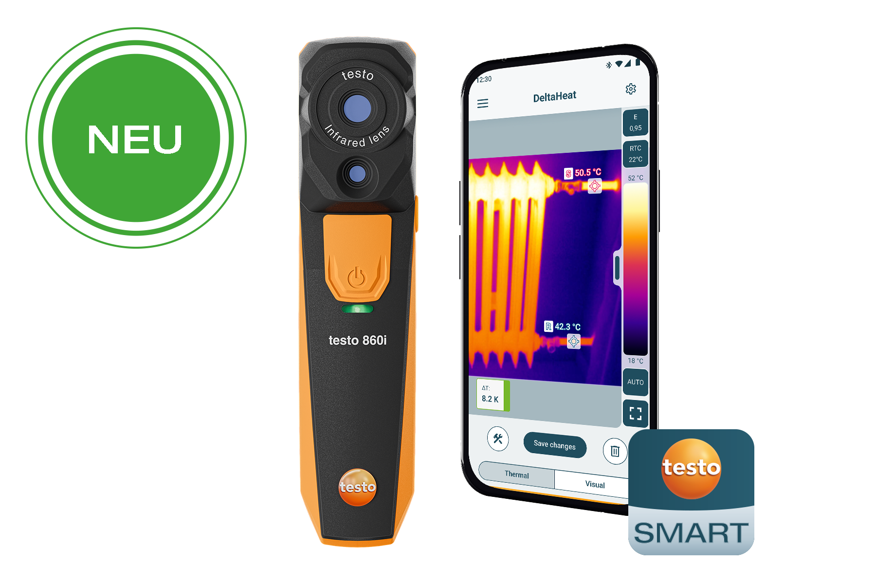 testo 860i drahtlose Wärmebildkamera für Smartphones