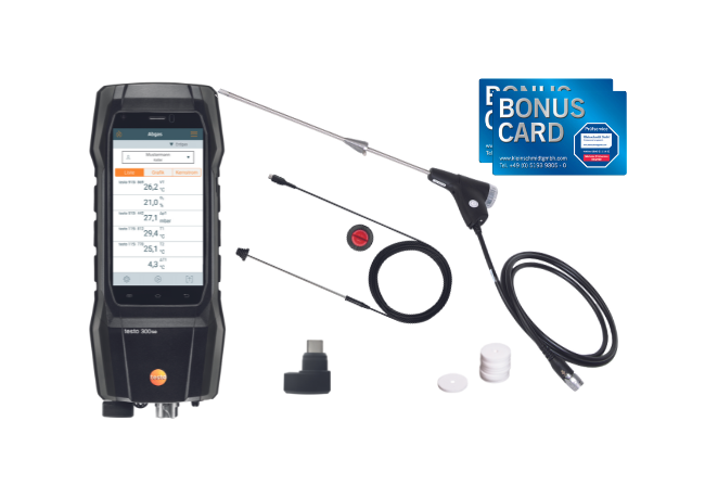 Abgasmessgerät testo 300 SE Bonus Card Set