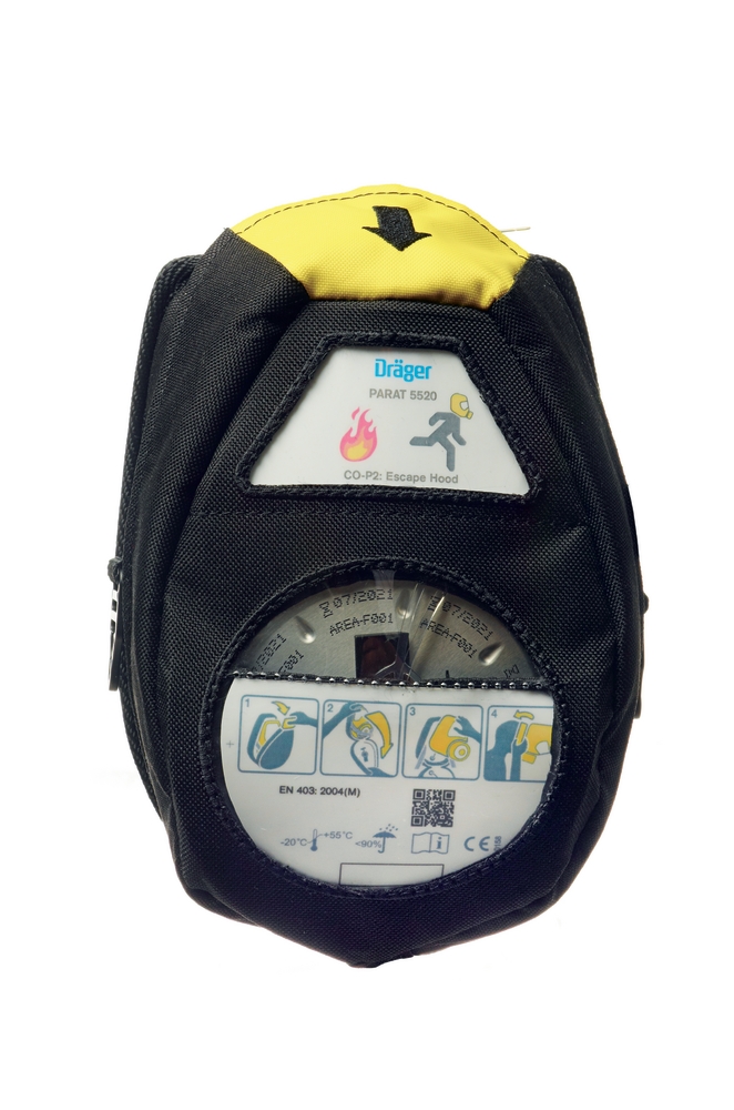 Dräger PARAT 5520 BRANDFLUCHTHAUBE Soft Pack NEU