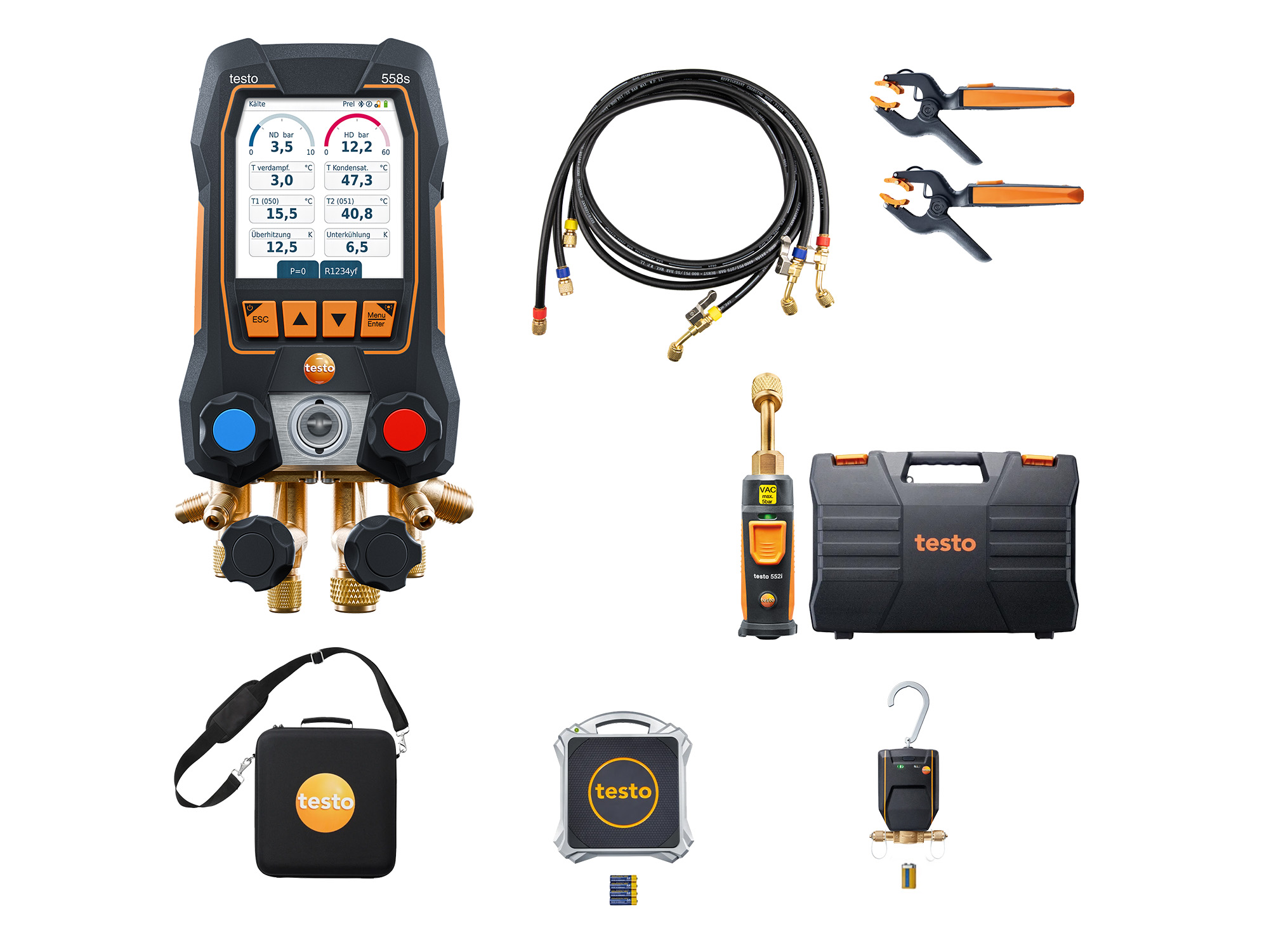 testo 558s Monteurhilfe - Wärmepumpen Profi-Set