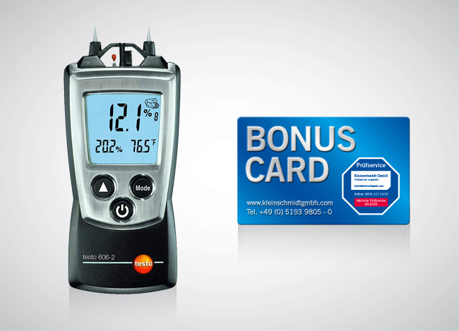 testo 606-2 Holz- und Materialfeuchte-Messgerät + BONUS CARD
