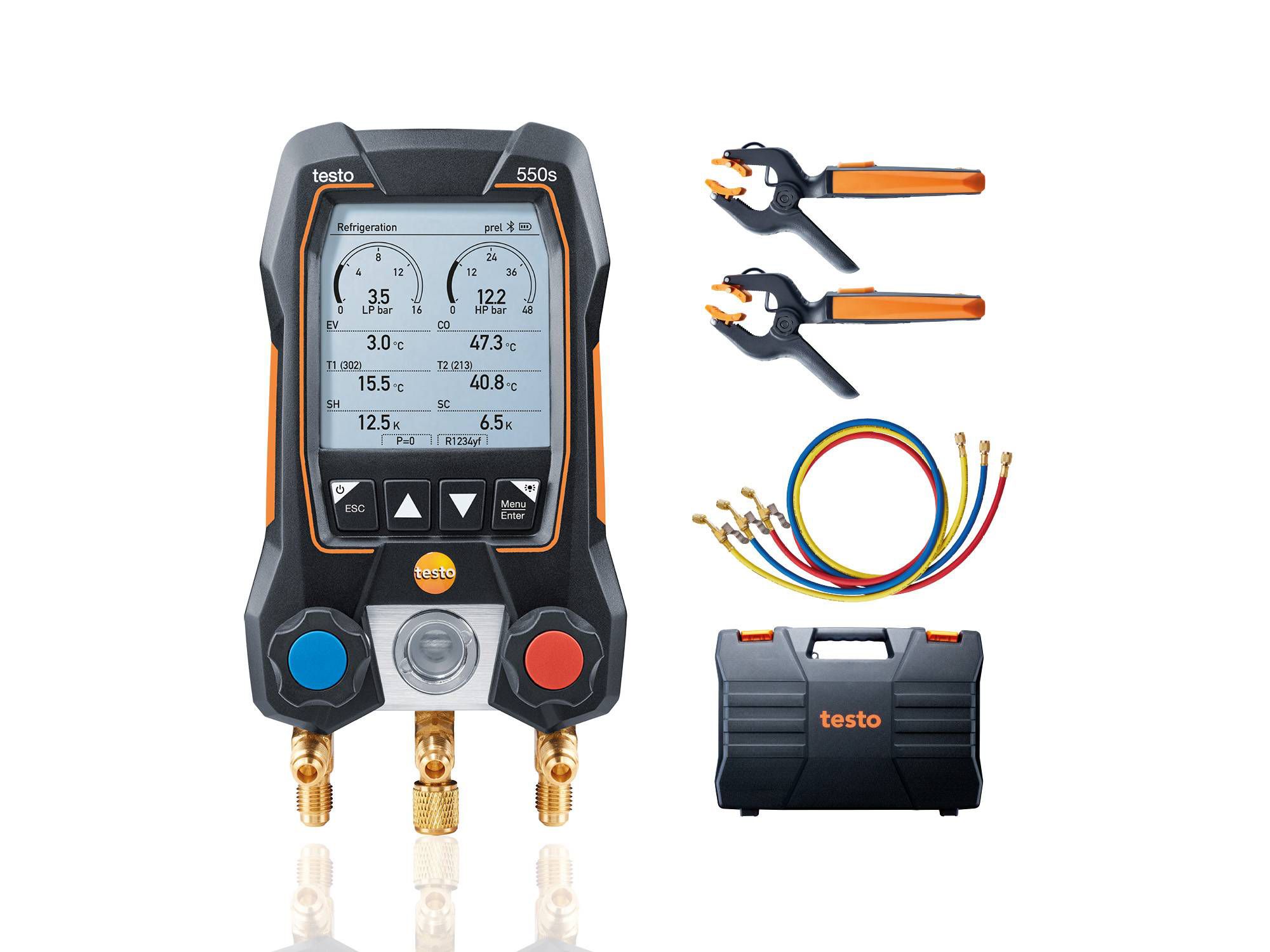 testo 550s Smart Set mit Füllschläuchen
